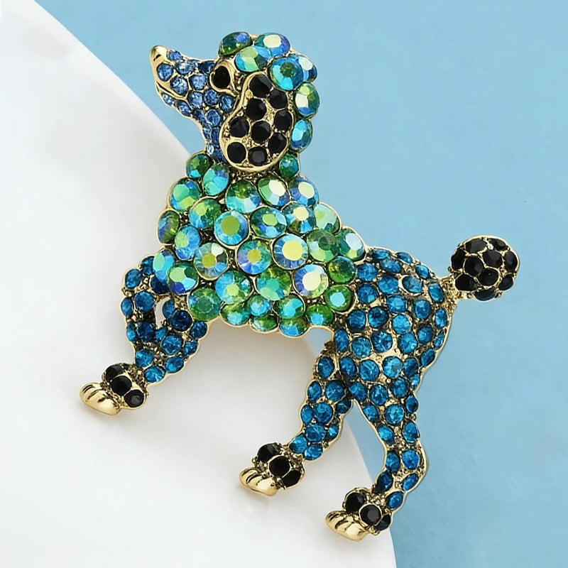 Broche Chien · Cristal