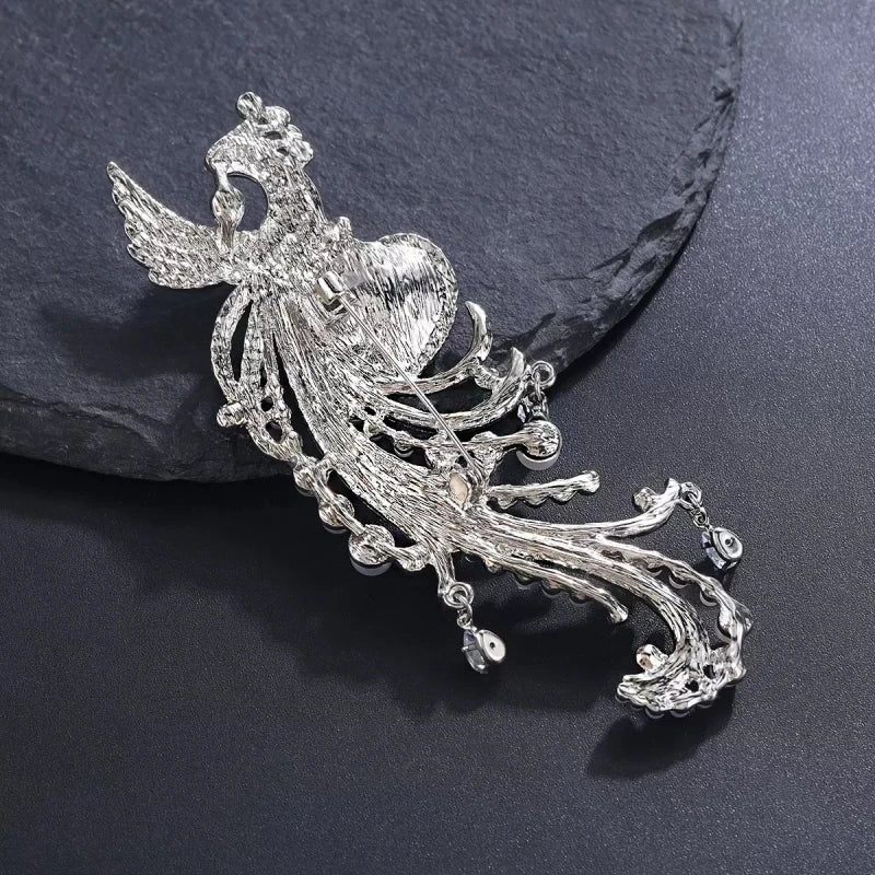 Broche Oiseau · Cristal