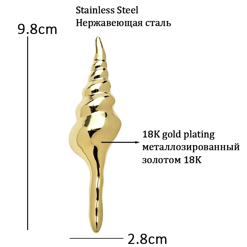 Broche Coquillage · Acier
