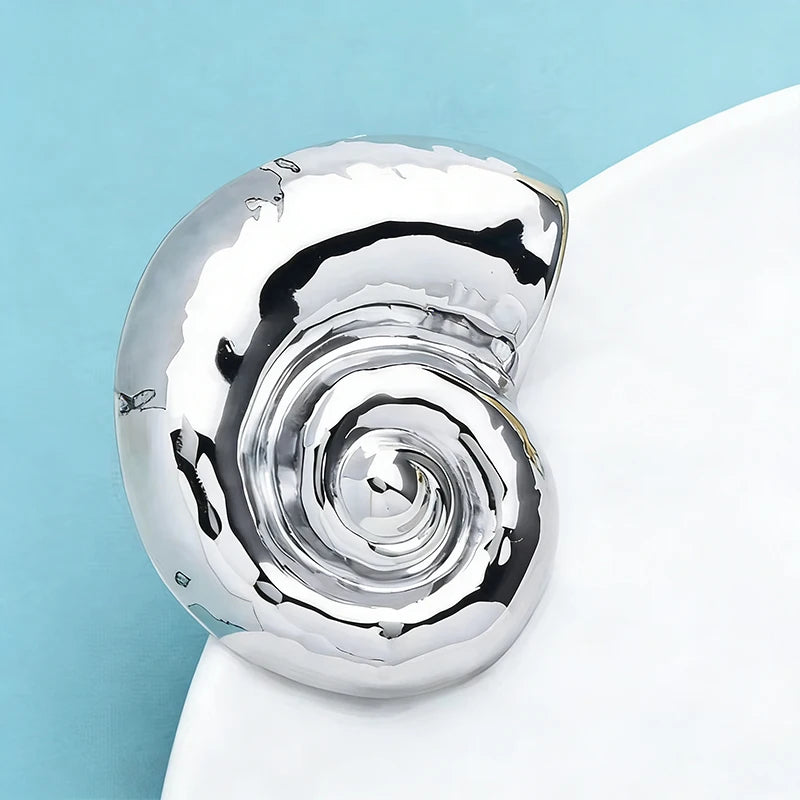 Broche Coquillage · Acier