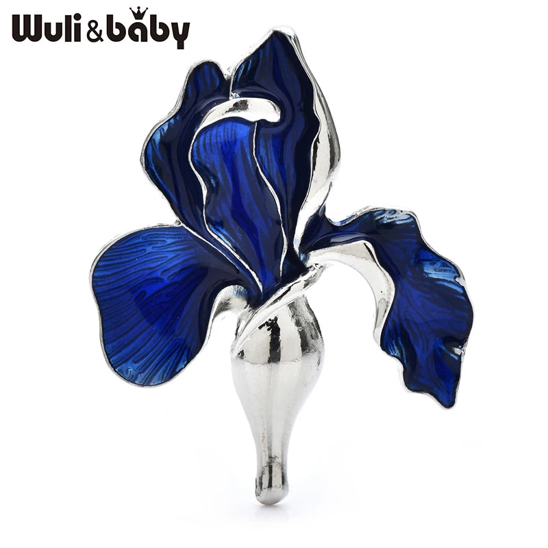 Broche Orchidée · Émail