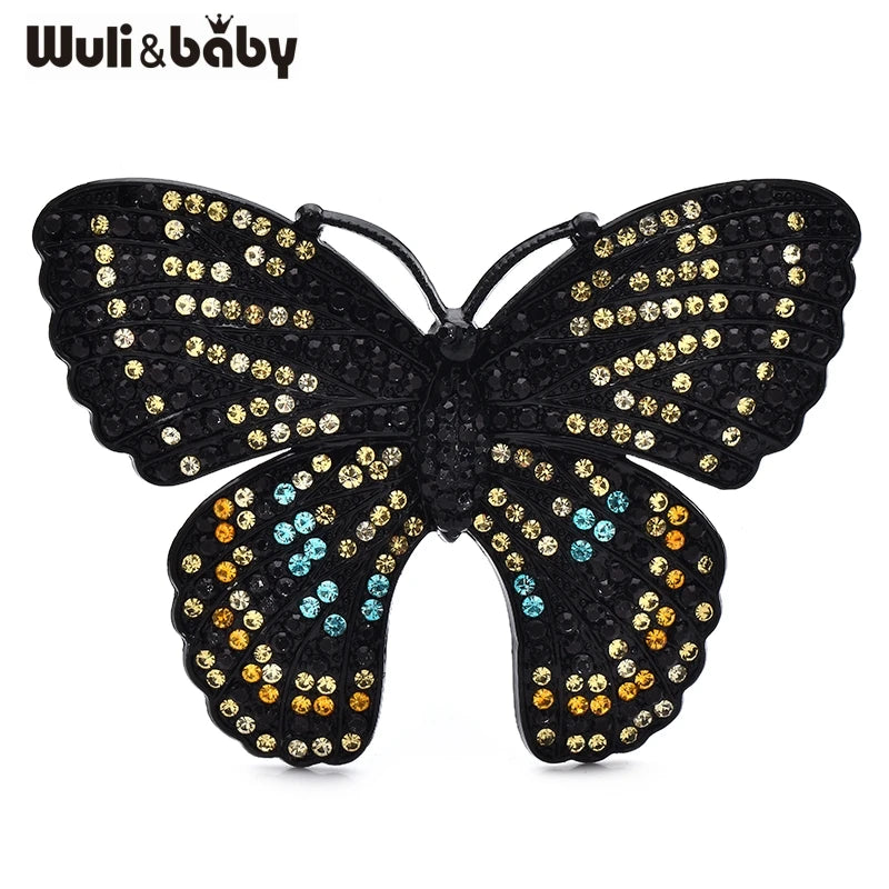 Broche Papillon · Cristal