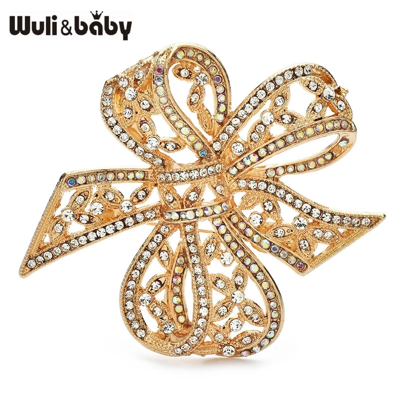 Broche Nœud · Cristal