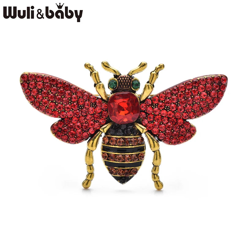 Broche Abeille · Cristal