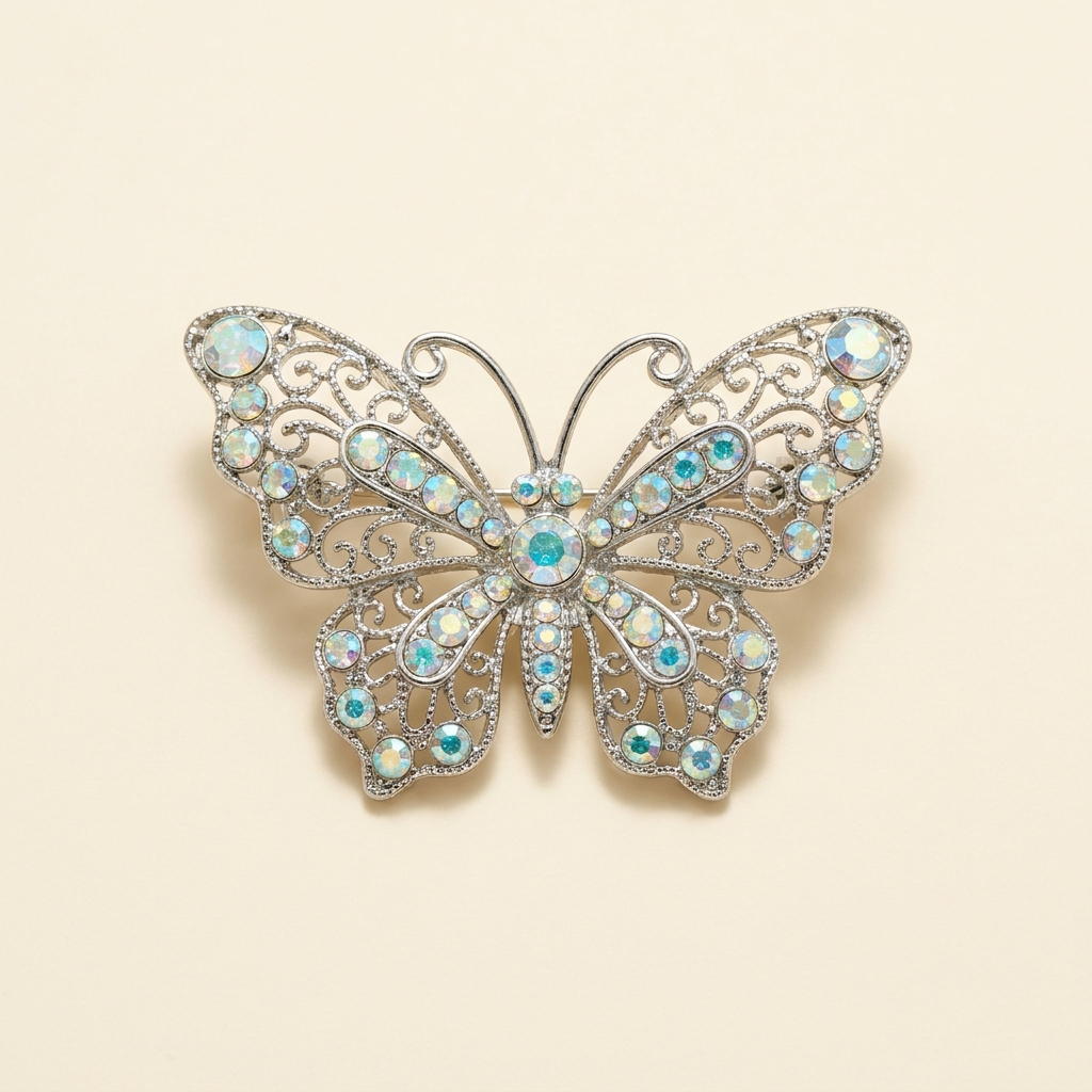 Broche Corsage à Pampilles de Perles Alyvoa