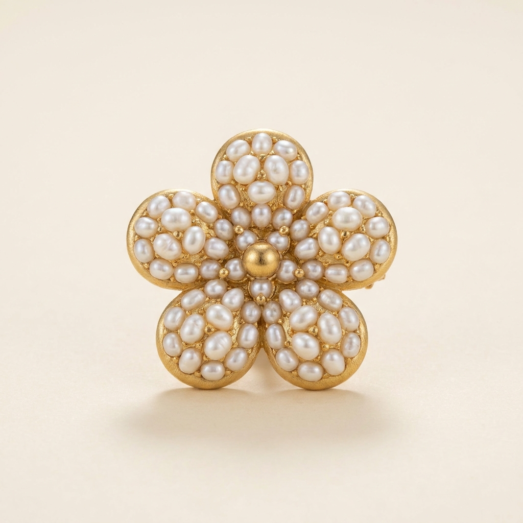Broche Bouquet Perle d'Eau Douce Alyvoa