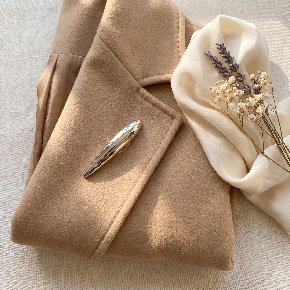 Broche Ovale · Acier