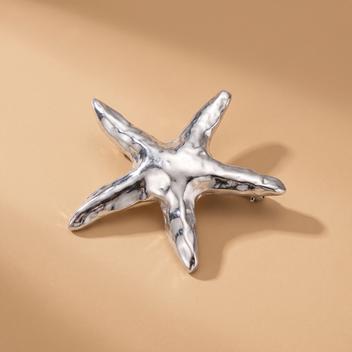 Broche Étoile de Mer · Acier