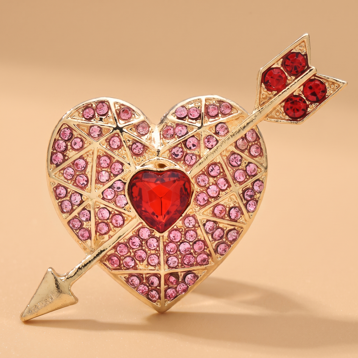Broche Corazón · Cristal