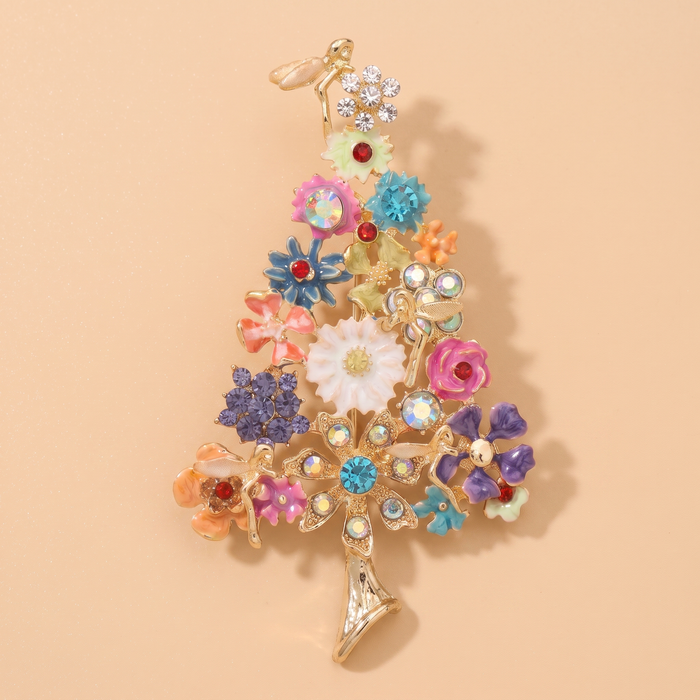 Broche Sapin · Cristal