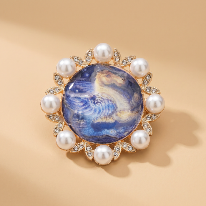 Broche Cheval · Perles