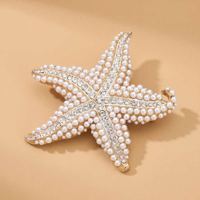 Broche Étoile de Mer · Perles