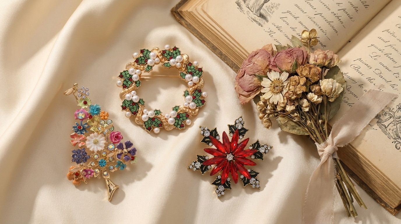 Broche Flocon · Cristal