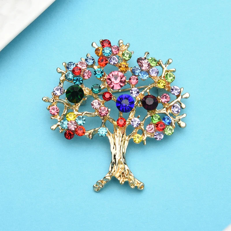 Broche Sapin · Cristal