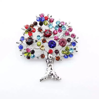 Broche Sapin · Cristal