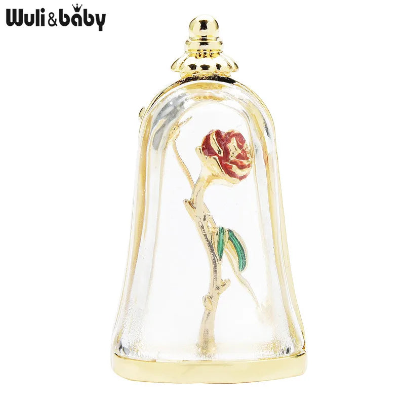 Broche Rose Vintage · Émail