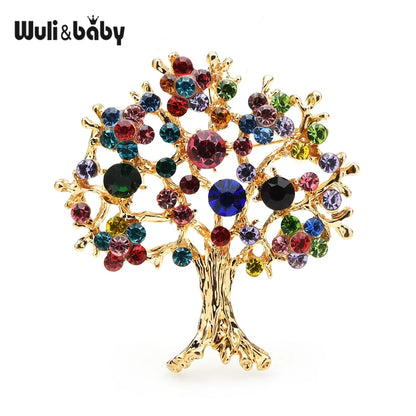 Broche Sapin · Cristal