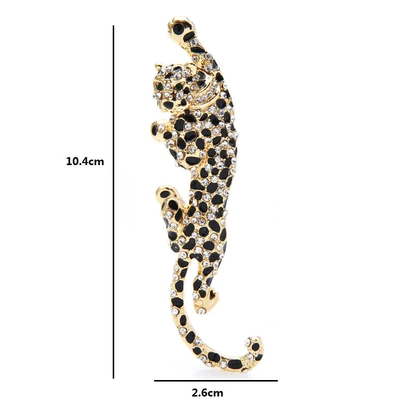 Broche Léopard · Émail