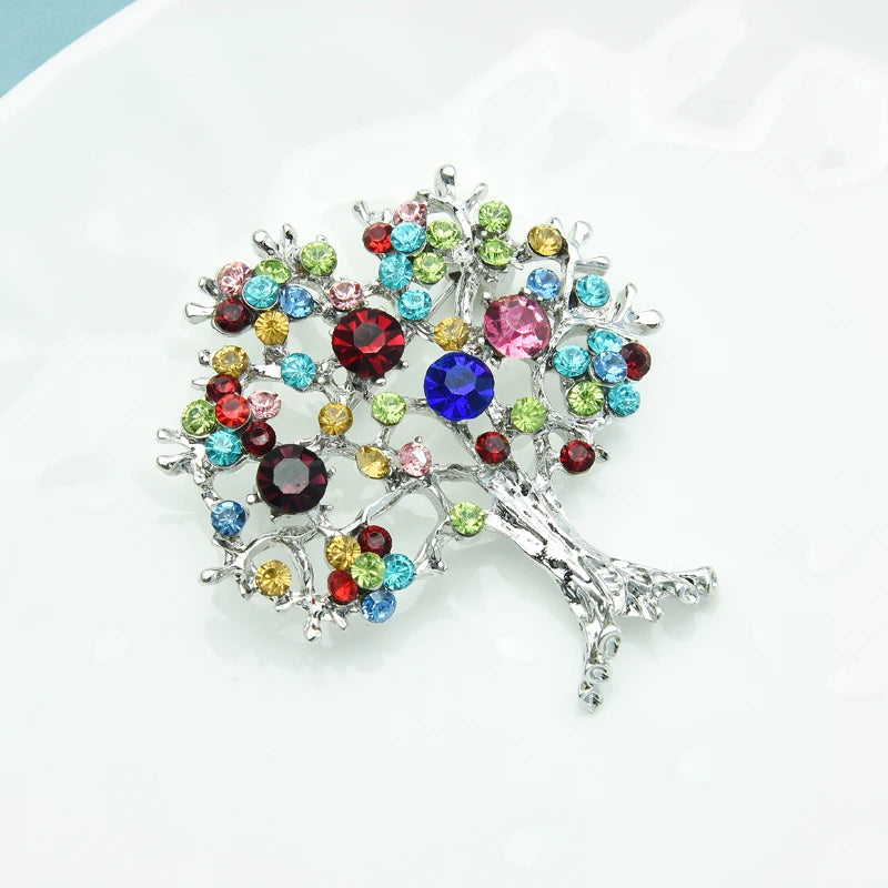 Broche Sapin · Cristal
