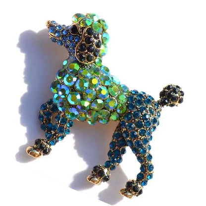 Broche Chien · Cristal