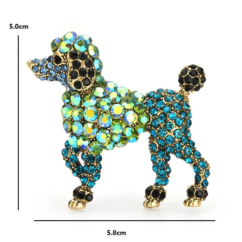Broche Chien · Cristal