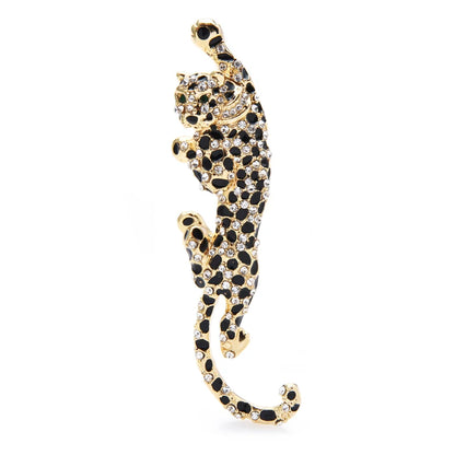 Broche Léopard · Émail