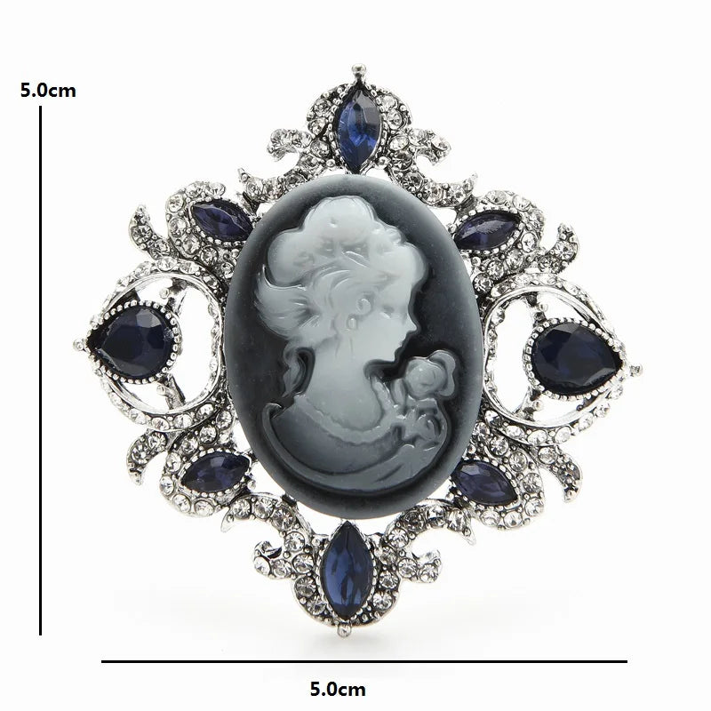 Broche Silhouette · Cristal