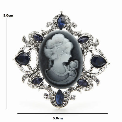Broche Silhouette · Cristal