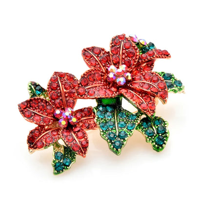Broche Fleur · Cristal