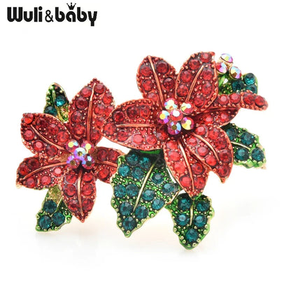 Broche Fleur · Cristal