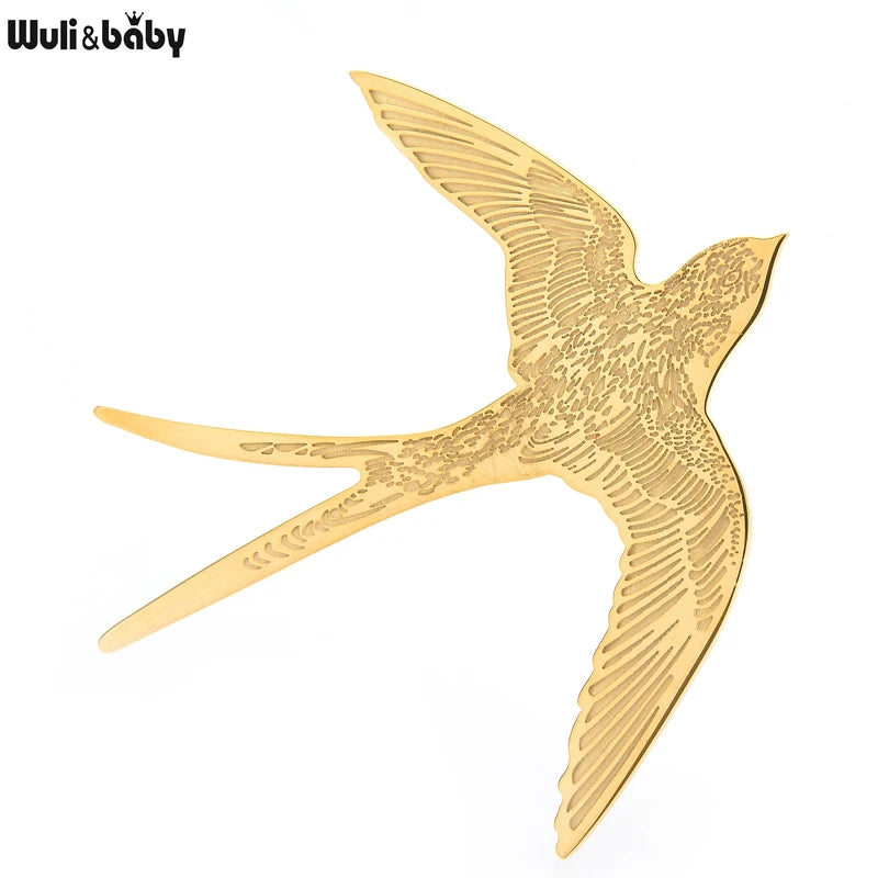 Broche Hirondelle · Acier