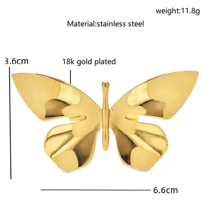 Broche Papillon · Acier