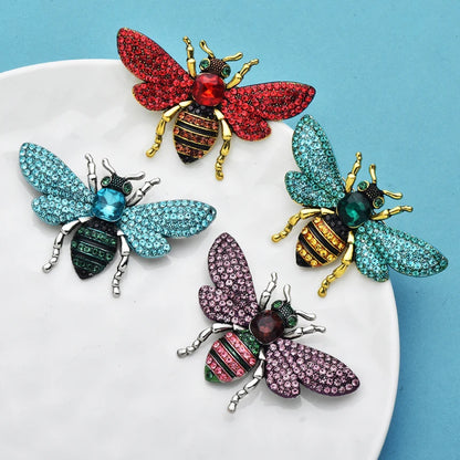 Broche Abeille · Cristal