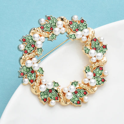 Broche Couronne · Perles & Cristal