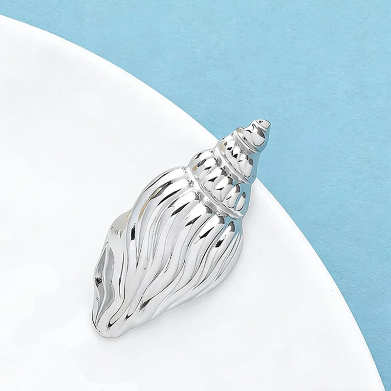 Broche Coquillage · Acier