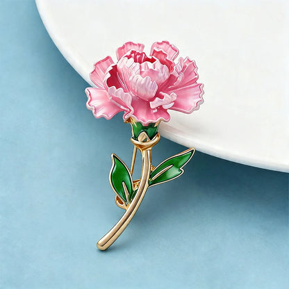Broche Fleur · Émail
