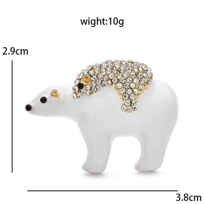 Broche Ours · Cristal