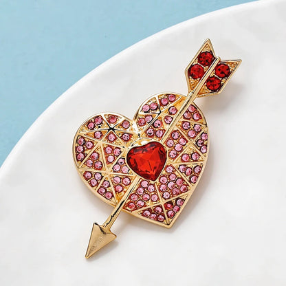 Broche Cœur · Cristal