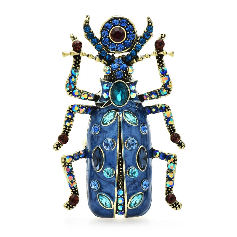 Broche Scarabée · Cristal