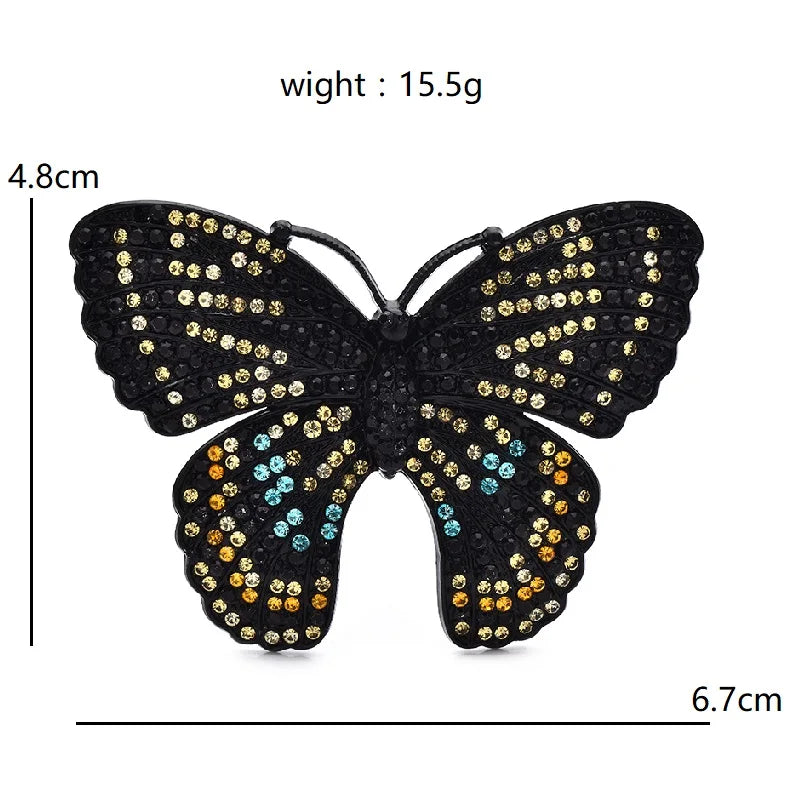 Broche Papillon · Cristal