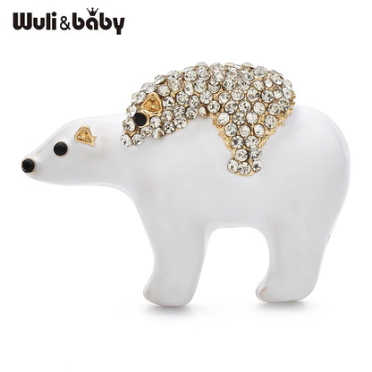 Broche Ours · Cristal