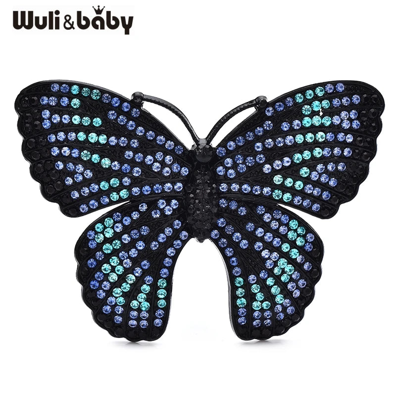 Broche Papillon · Cristal