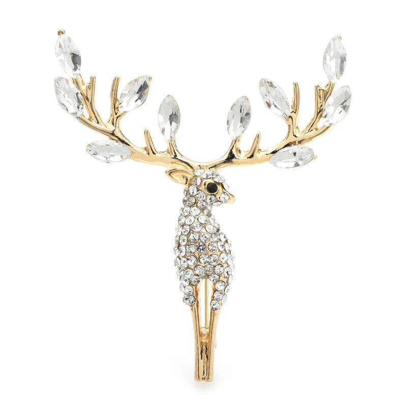 Broche Cerf · Cristal
