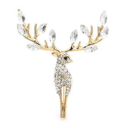 Broche Cerf · Cristal