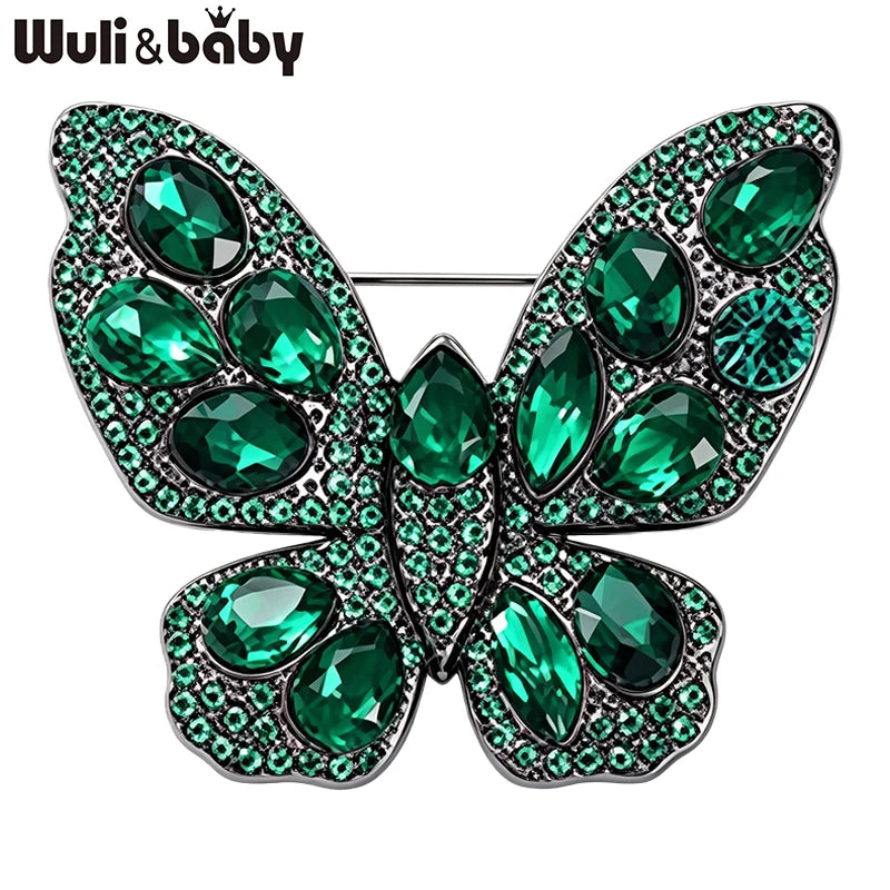 Broche Papillon · Cristal