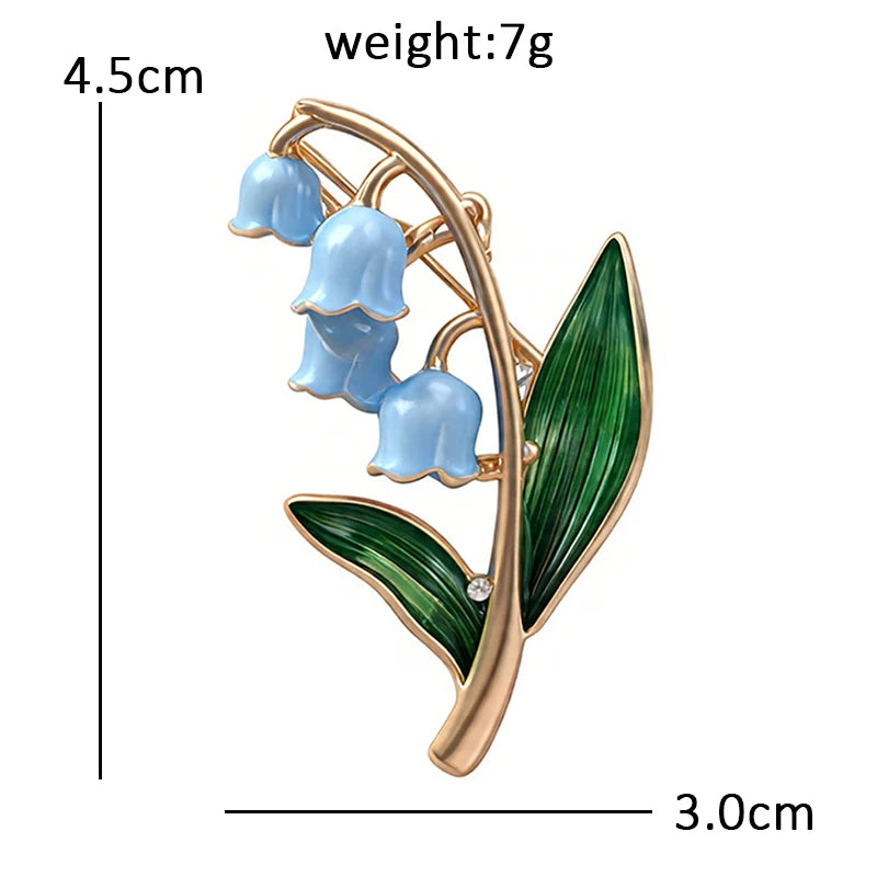 Broche Fleur · Émail