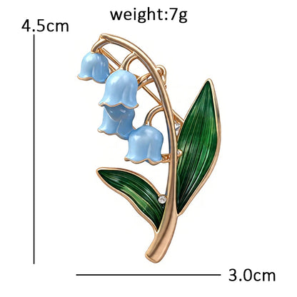 Broche Fleur · Émail