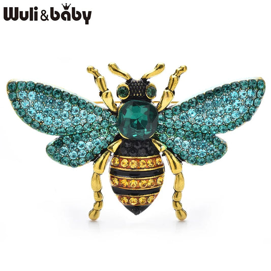Broche Abeille · Cristal