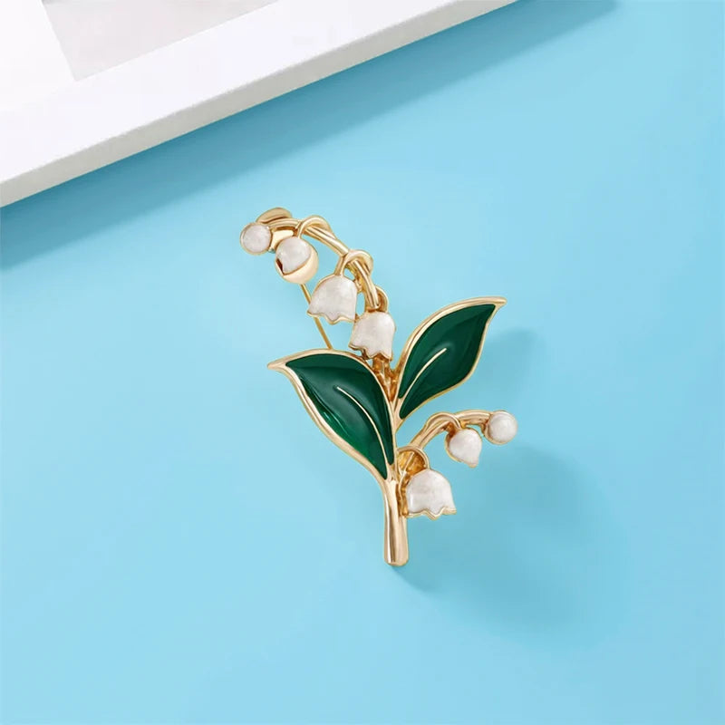 Broche Lys · Émail