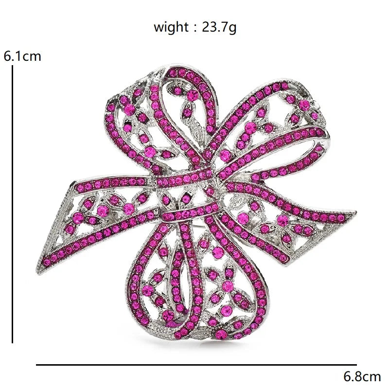 Broche Nœud · Cristal